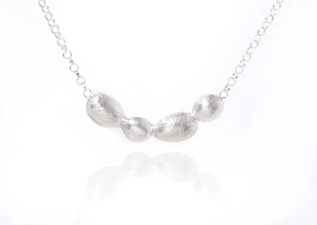 Chia Jewelry百搭銀石簡約設計感925純銀鎖骨項鍊